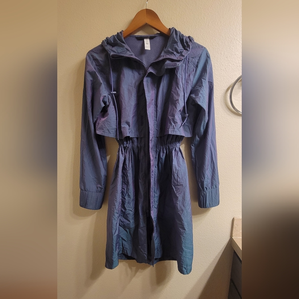 All in Motion Purple And Blue Women's Trench Coat